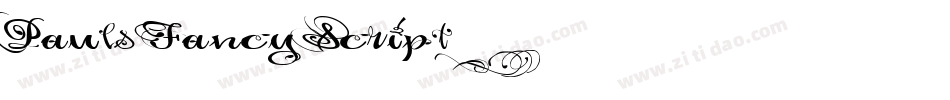 Pauls Fancy Script字体转换